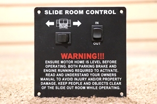 USED SLIDE ROOM CONTROL DOUBLE SWITCH PANEL