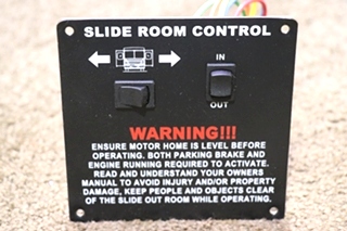 USED SLIDE ROOM CONTROL DOUBLE SWITCH PANEL