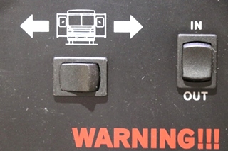 USED SLIDE ROOM CONTROL DOUBLE SWITCH PANEL