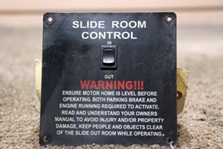 USED SLIDE ROOM CONTROL SWITCH PANEL