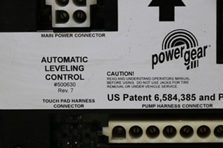USED POWER GEAR AUTOMATIC LEVELING CONTROL 500630