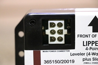 USED LIPPERT 365150/20019 4-POINT LEVELER (4 WAY VALVE) PLUS SLIDE MODULE