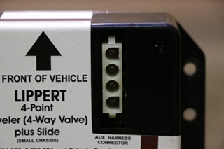 USED LIPPERT 365150/20019 4-POINT LEVELER (4 WAY VALVE) PLUS SLIDE MODULE