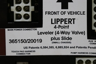 USED LIPPERT 365150/20019 4-POINT LEVELER (4 WAY VALVE) PLUS SLIDE MODULE