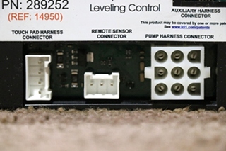 USED LIPPERT WINNEBAGO 4 POINT HYDRAULIC LEVELING CONTROL MODULE 289252
