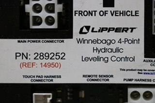 USED LIPPERT WINNEBAGO 4 POINT HYDRAULIC LEVELING CONTROL MODULE 289252