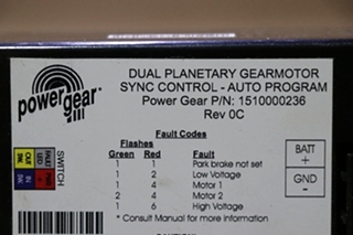 USED DUAL PLANETARY GEARMOTOR SYNC CONTROL MODULE 1510000236