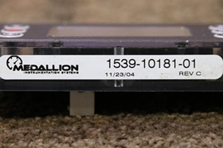 USED 1539-10181-01 MEDALLION DASH DISPLAY PANEL