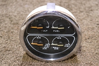 USED 4 IN 1 VOLT / FUEL / FRONT / REAR DASH GAUGE