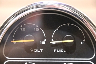 USED 4 IN 1 VOLT / FUEL / FRONT / REAR DASH GAUGE