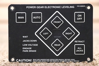 USED POWER GEAR 500629 ELECTRIC LEVELING TOUCH PAD