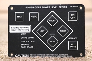 USED 140-1226 POWER GEAR POWER LEVEL SERIES TOUCH PAD