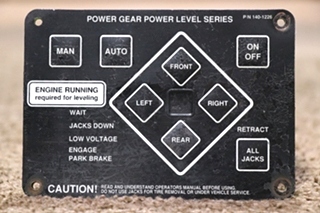 USED POWER GEAR 140-1226 POWER LEVEL SERIES TOUCH PAD