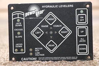 USED 500249 POWER GEAR HYDRAULICS LEVELER TOUCH PAD