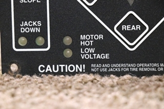 USED 500249 POWER GEAR HYDRAULICS LEVELER TOUCH PAD