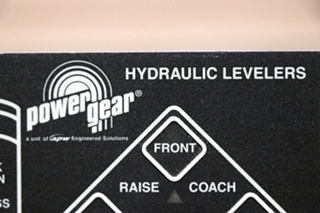 USED 500249 POWER GEAR HYDRAULICS LEVELER TOUCH PAD