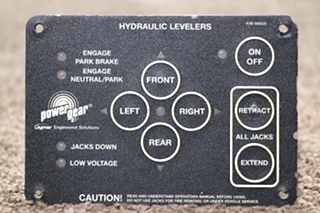 USED POWER GEAR 500535 HYDRAULIC LEVELERS TOUCH PAD