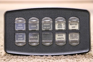 USED INTELLITEC 10 BUTTON SWITCH PANEL 00-00966-010