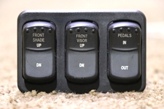 USED 16624515 SHADE / VISOR / PEDALS 3 SWITCH MODULE