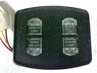 USED INTELLITEC 4 BUTTON LIGHT SWITCH P/N 00-00967-0063 FOR SALE