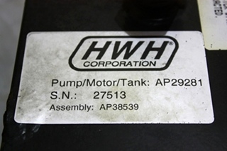 USED RV HWH HYDRAULIC PUMP AP29281 MOTORHOME PARTS FOR SALE