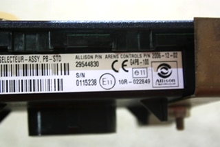 USED ALLISON MOTORHOME SHIFT SELECTOR TOUCH PAD 29544830 FOR SALE