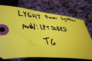 USED LYGHT POWER SYSTEMS LPT50BRD AUTOMATIC TRANSFER SWITCH RV PARTS FOR SALE