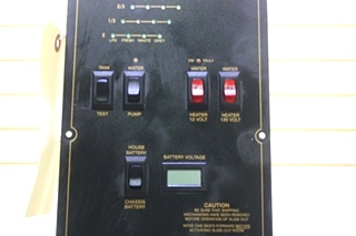 USED RV TANK MONITOR & SWITCH PANEL FOR SALE