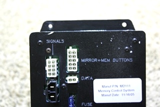 USED MOTORHOME MEMORY CONTROL SYSTEM MODULE MD111 FOR SALE