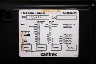 USED MOTORHOME XANTREX FREEDOM REMOTE 84-2056-03 RV PARTS FOR SALE
