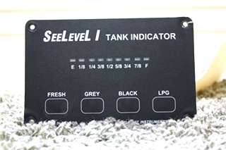 USED RV SEELEVEL I 707-02671 TANK MONITOR PANEL FOR SALE
