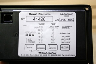 USED 84-2056-03 XANTREX HEART REMOTE MOTORHOME PARTS FOR SALE