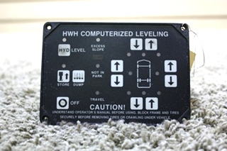 USED MOTORHOME HWH COMPUTERIZED LEVELING CONTROL TOUCH PAD FOR SALE