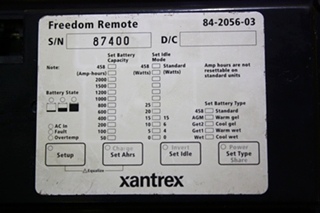 USED MOTORHOME XANTREX FREEDOM REMOTE 84-2056-03 FOR SALE