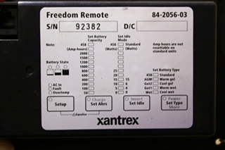 USED XANTREX FREEDOM REMOTE 84-2056-03 RV PARTS FOR SALE