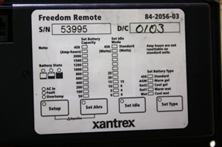 USED 84-2056-03 XANTREX FREEDOM REMOTE RV PARTS FOR SALE