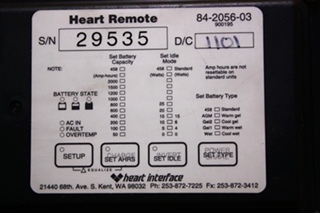 USED XANTREX HEART REMOTE 84-2056-03 MOTORHOME PARTS FOR SALE