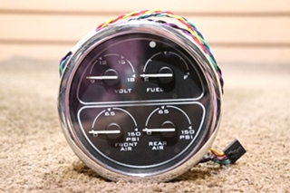 USED SPARTAN 4 IN 1 VOLT / FUEL / FRONT / REAR DASH GAUGE
