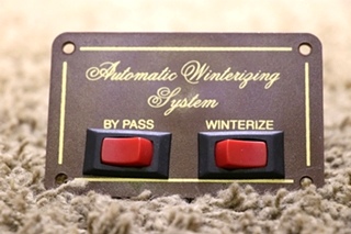 USED MOTORHOME AUTOMATIC WINTERIZING SYSTEM SWITCH PANEL RV PARTS FOR SALE