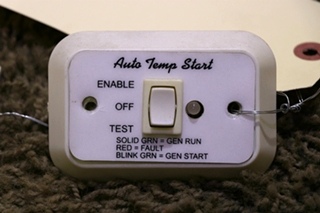 USED MOTORHOME AUTO TEMP START A9159WH SWITCH PANEL RV PARTS FOR SALE