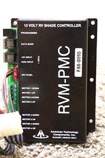 USED RV AT-RVM-PMC02 AMERICAN TECHNOLOGY 12 VOLT RV SHADE CONTROLLER RVM-PMC F88-0095 MOTORHOME PARTS FOR SALE
