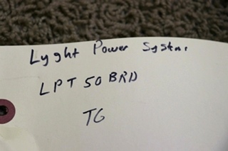 USED POWER LYGHT SYSTEMS RV LPT50BRD AUTOMATIC TRANSFER SWITCH MOTORHOME PARTS FOR SALE