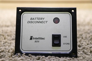 USED MOTORHOME INTELLITEC BD0 BATTERY DISCONNECT 01-00066-004 SWITCH PANEL RV PARTS FOR SALE
