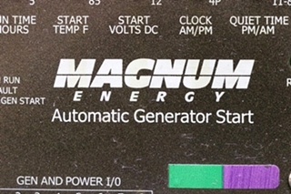 USED MAGNUM ENERGY AUTOMATIC GENERATOR START MOTORHOME PARTS FOR SALE