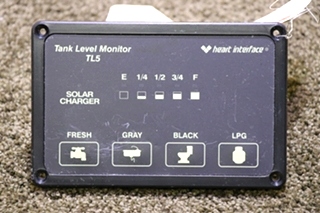 USED HEART INTERFACE TANK LEVEL MONITOR TL5 84-2025-02 RV PARTS FOR SALE