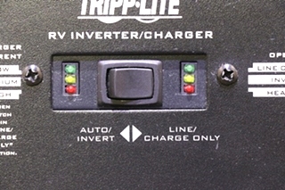USED RV TRIPP LITE INVERTER/CHARGER SWITCH PANEL FOR SALE