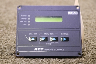 USED TRACE ENGINEERING RC7 REMOTE CONTROL PANEL MOTORHOME PARTS FOR SALE