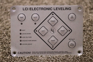 USED LCI ELECTRONIC LEVELING TOUCH PAD MOTORHOME PARTS FOR SALE