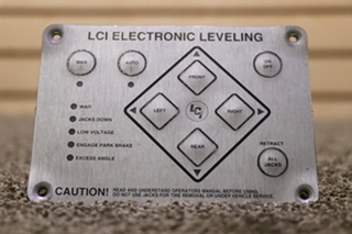 USED LCI ELECTRONIC LEVELING TOUCH PAD MOTORHOME PARTS FOR SALE