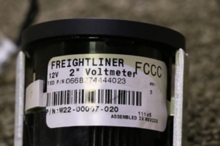 USED FREIGHTLINER VOLTMETER W22-00007-020 DASH GAUGE RV PARTS FOR SALE